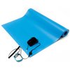 Bertech ESD Anti-Static Table Mat Kit, 30 In. x 30 In., Blue 1059-30x30BKT